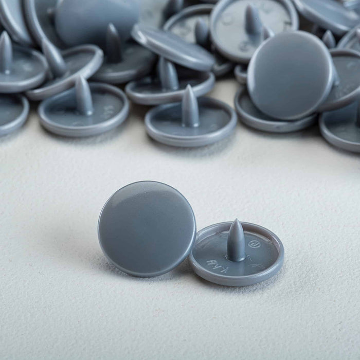 KAM Size 20 Snaps -100 piece Caps Stone Grey Used For Cloth Daipers