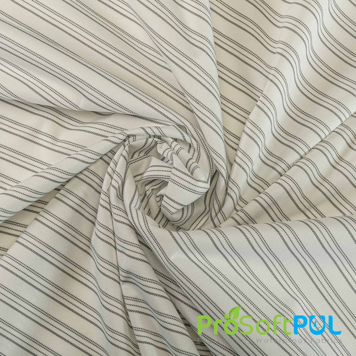 ProSoft REPREVE® Waterproof 1 mil Eco-PUL™ Fabric White Stripes Mix Used for Sweaters