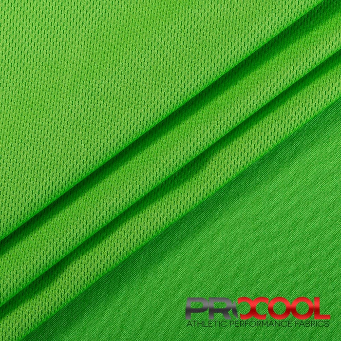 ProCool FoodSAFE® Light-Medium Weight Jersey Mesh Fabric (W-337) in Spring Green is designed for Breathable. Advanced fabric for superior results.