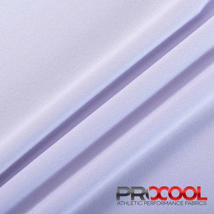 ProCool FoodSAFE® Medium Weight Pique Mesh CoolMax Fabric (W-336) in Arctic White with HypoAllergenic. Perfect for high-performance applications. 