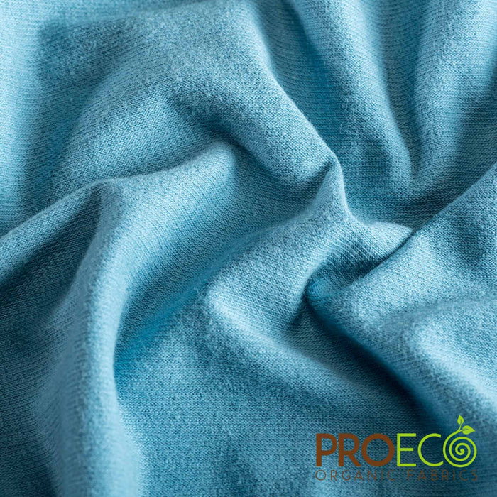 ProECO® Stretch-FIT Organic Cotton SHEER Jersey LITE Silver Fabric Waterway Used for Handkerchiefs