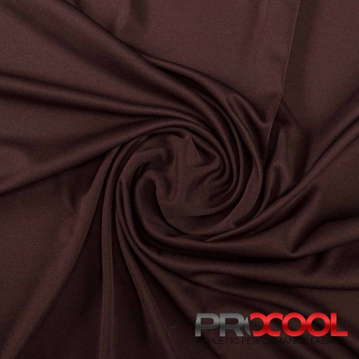 Stay dry and confident in our ProCool® Performance Interlock Silver CoolMax Fabric (W-435-Yards) with Child Safe in Chocolate