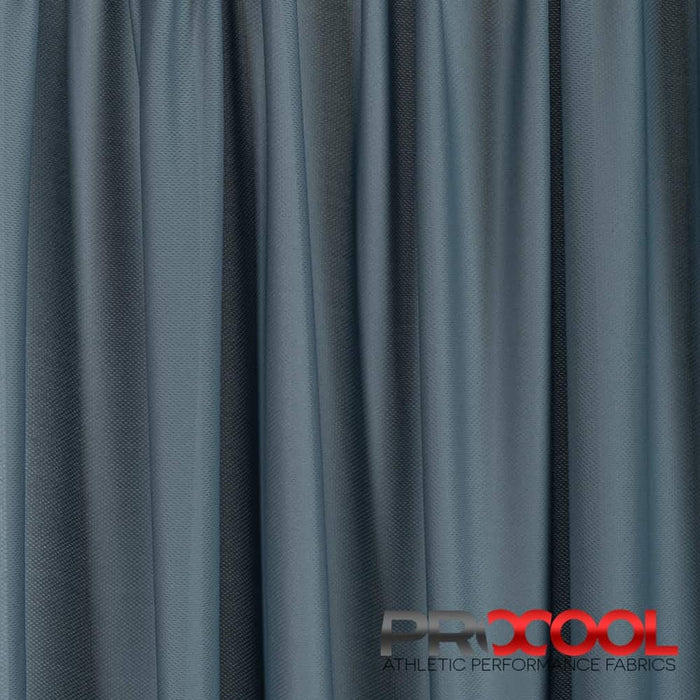 Experience the Vegan with ProCool FoodSAFE® Light-Medium Weight Jersey Mesh Fabric (W-337) in Stone Grey. Performance-oriented.