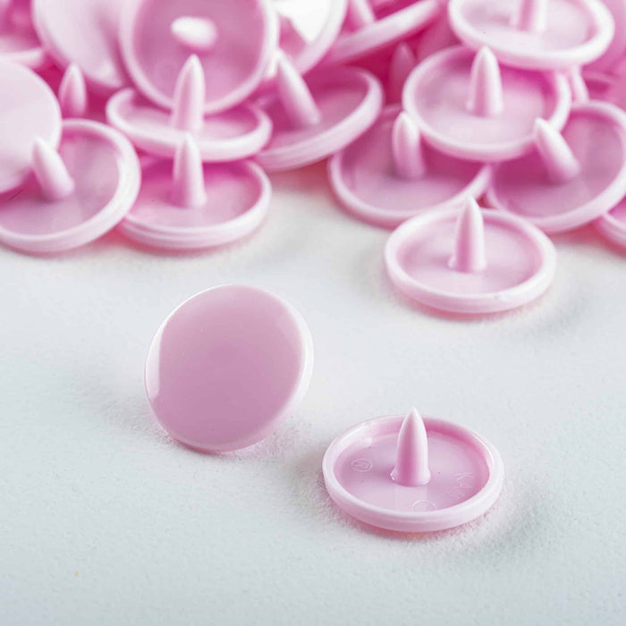 KAM Size 20 Snaps -100 piece Caps Baby Pink Used For Cloth Daipers
