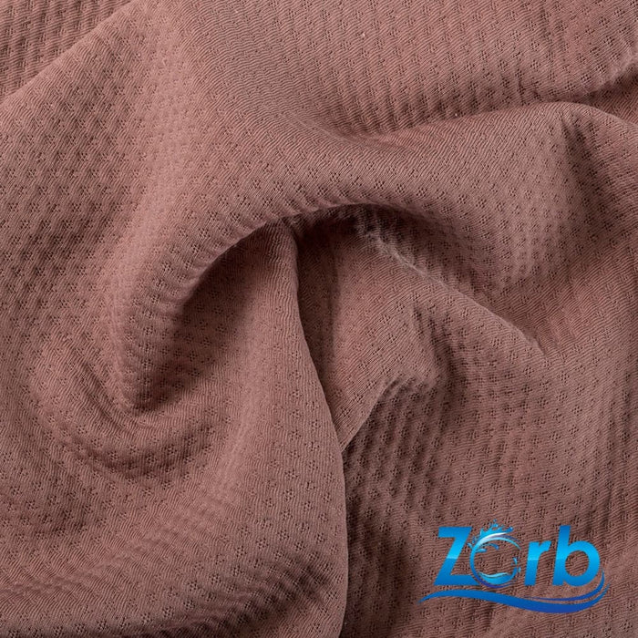 Zorb® Fabric: 3D Stay Dry Dimple LITE Fabric Rose Dust