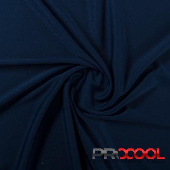Experience the Child Safe with ProCool® Performance Interlock Silver CoolMax Fabric (W-435-Yards) in Sports Navy. Performance-oriented.