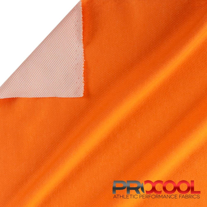 Experience the Vegan with ProCool FoodSAFE® Light-Medium Weight Supima Cotton Fabric (W-345) in Saffron. Performance-oriented.