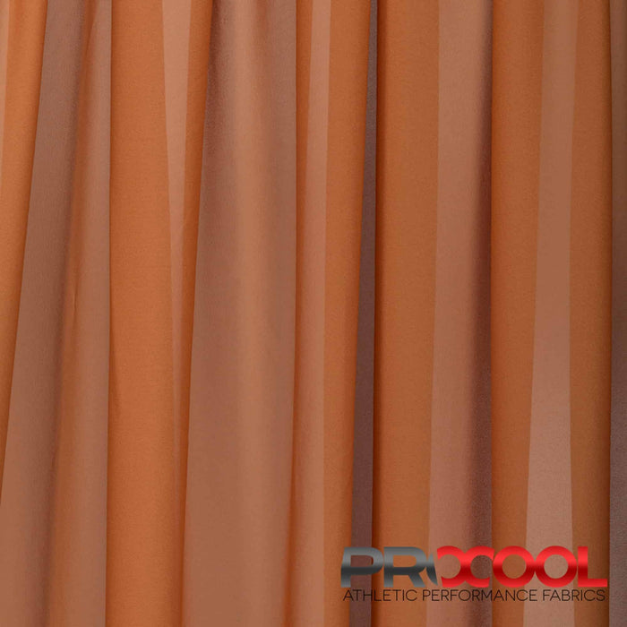 ProCool® Performance Lightweight CoolMax Fabric Orange Dusk Used for Jacket Liners