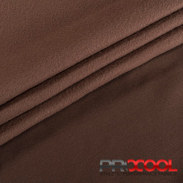 ProCool® Dri-QWick™ Sports Fleece CoolMax Fabric (W-212) with Chemical Free in Chocolate. Durability meets design.