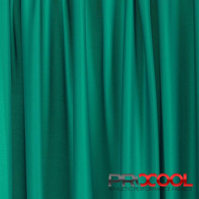 Choose sustainability with our ProCool® Dri-QWick™ Jersey Mesh CoolMax Fabric (W-434), in Deep Teal is designed for Vegan