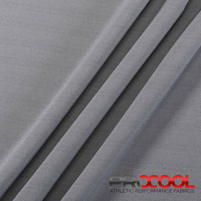 ProCool® REPREVE® Performance Interlock CoolMax Fabric Grey Mix Used for Burp cloths