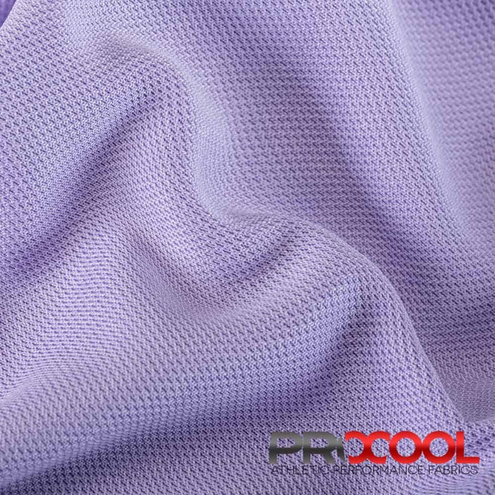 ProCool® Dri-QWick™ Sports Pique Mesh CoolMax Fabric (W-514) in Light Lavender, ideal for Nurse Caps. Durable and vibrant for crafting.