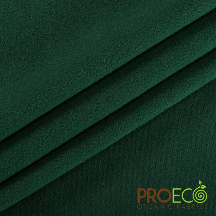 ProECO® Stretch-FIT Organic Cotton Fleece Fabric Evergreen Used for Dish mats