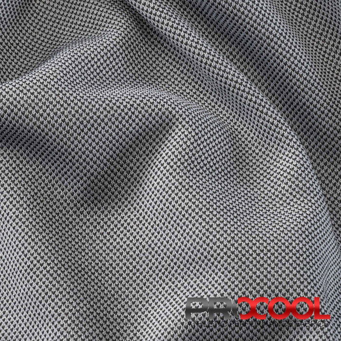 ProCool® REPREVE® Performance Interlock CoolMax Fabric Grey Mix Used for Aprons