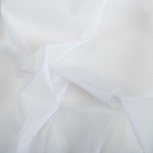 FoodSAFE® Sturdy Multipurpose Stiff Mesh Fabric (W-335) with No Stretch in White. Durability meets design.