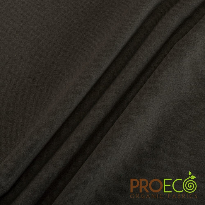 ProECO® Stretch-FIT Heavy Organic Cotton Rib Silver Fabric Charcoal Used for Underwears