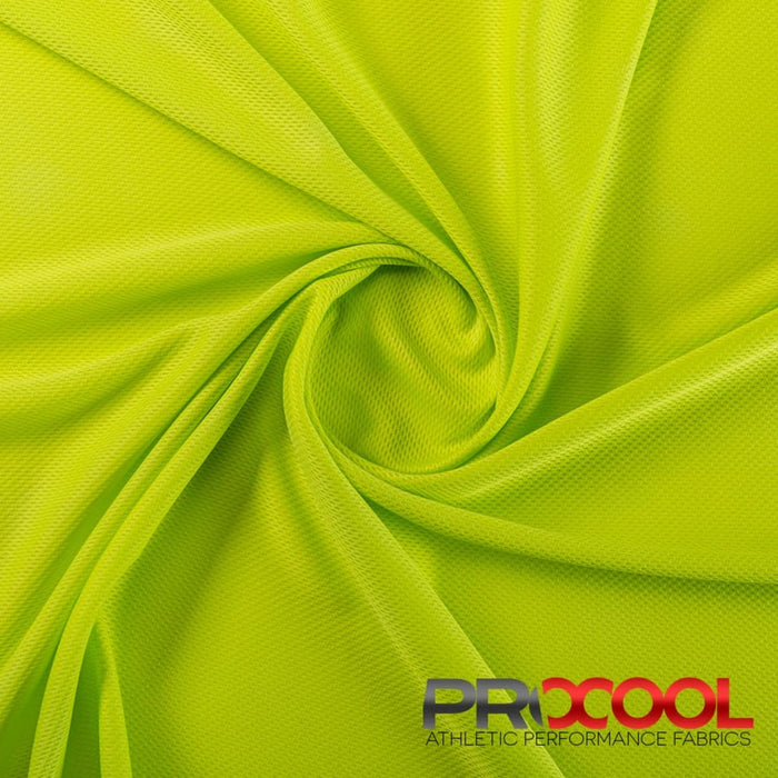 Experience the Latex Free with ProCool® Dri-QWick™ Jersey Mesh CoolMax Fabric (W-434) in Green Apple. Performance-oriented.