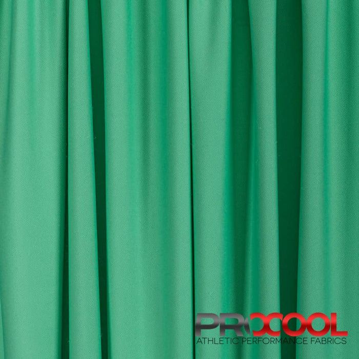 Luxurious ProCool® Dri-QWick™ Sports Pique Mesh Silver CoolMax Fabric (W-529) in Medical Green, designed for Short Liners. Elevate your craft.