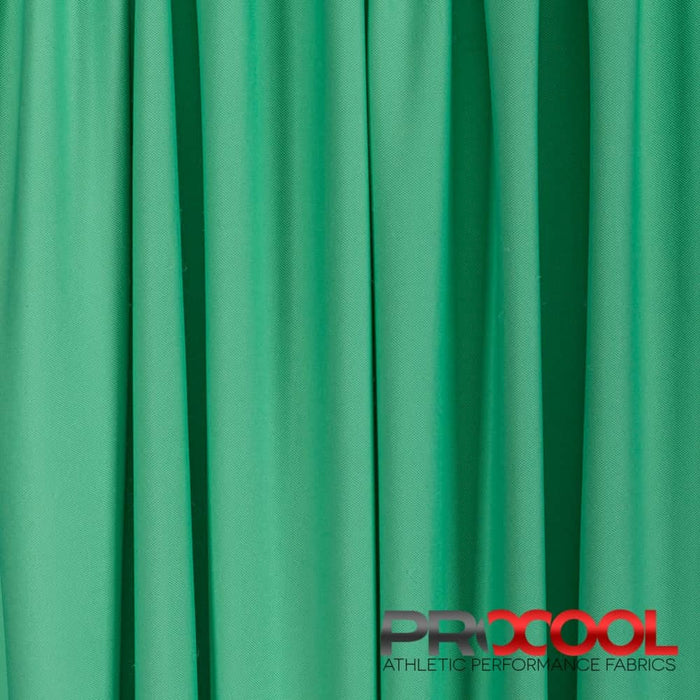 Experience the Latex Free with ProCool FoodSAFE® Medium Weight Pique Mesh CoolMax Fabric (W-336) in Medical Green. Performance-oriented.