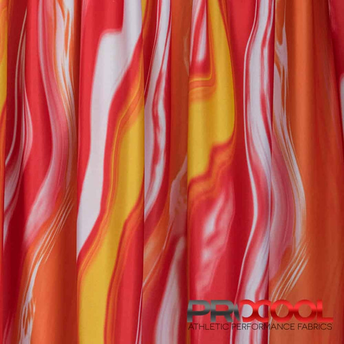 Introducing ProCool® Performance Interlock Print CoolMax Fabric (W-513) with HypoAllergenic in Sunburst for exceptional benefits.