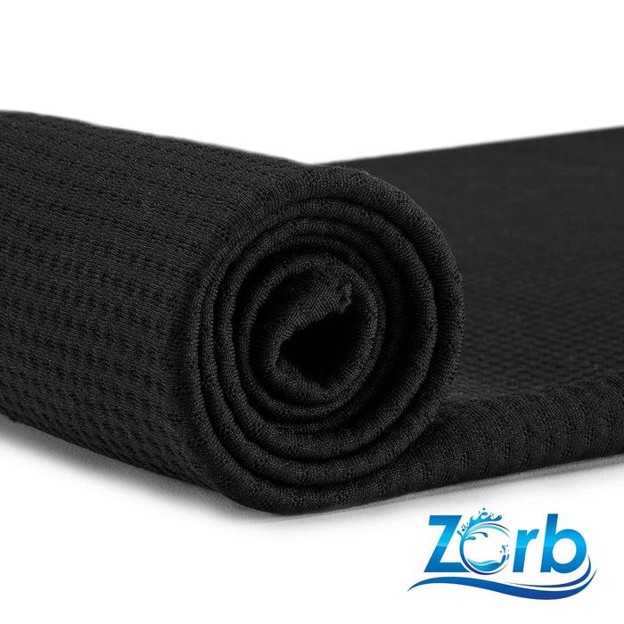 Zorb® Fabric: 3D Stay Dry Dimple Fabric (W-229) Black Rolled