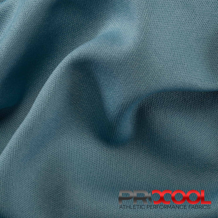 Versatile ProCool FoodSAFE® Lightweight Lining Interlock Fabric (W-341) in Stone Grey for Bibs. Beauty meets function in design.