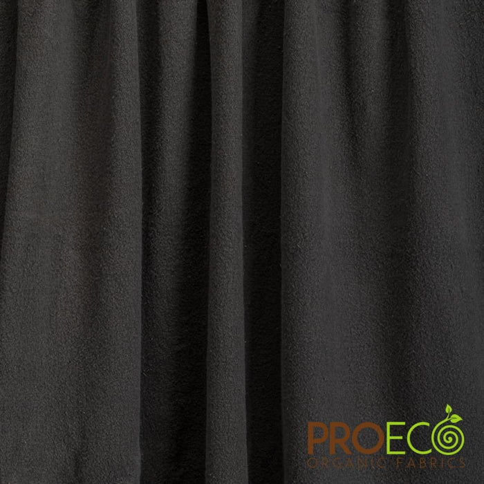 ProECO® Stretch-FIT Organic Cotton Fleece Fabric Charcoal Used for Crib Bumpers