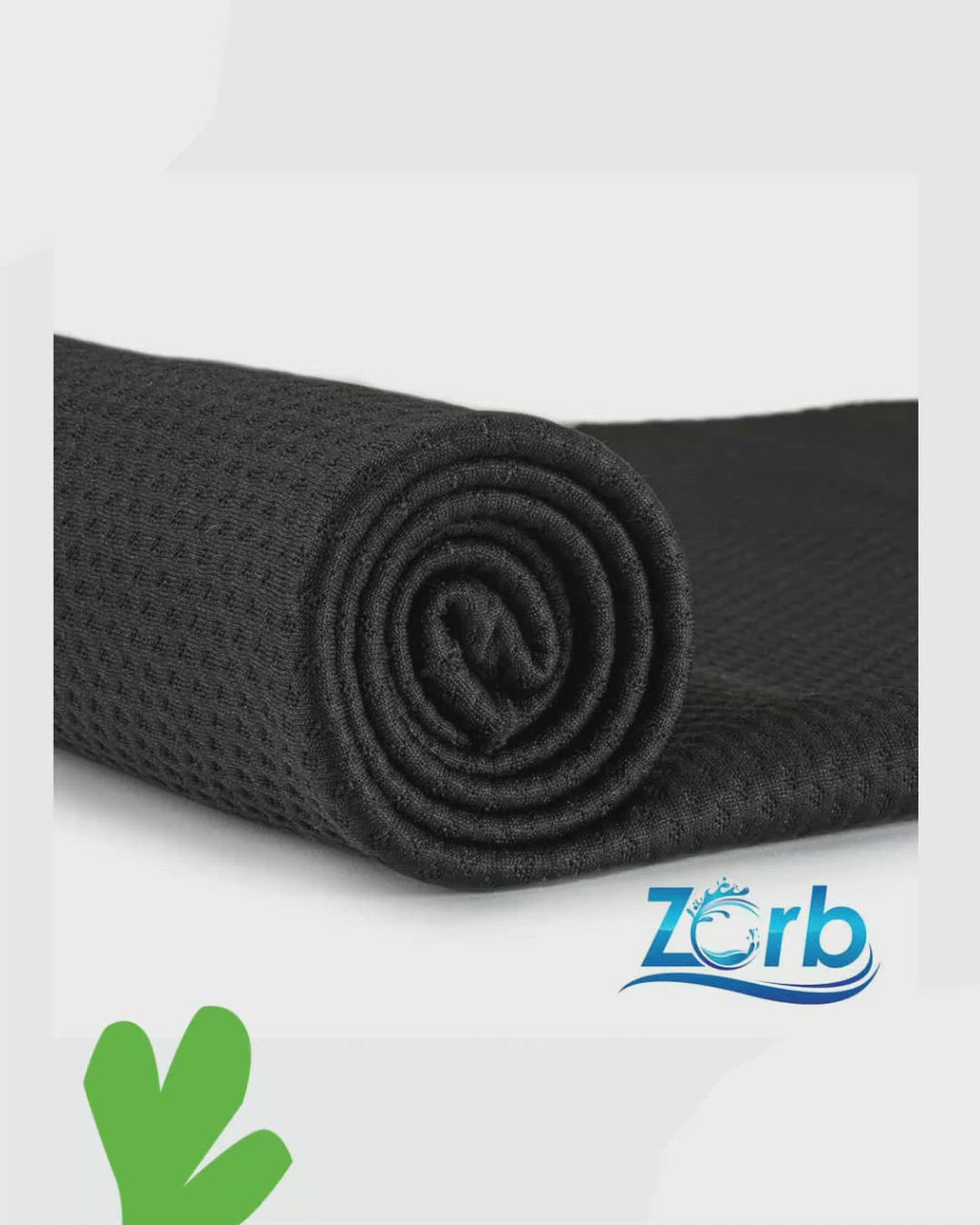 Zorb® 3D Organic Cotton Dimple Silver Fabric (W-230)Black ❤️ / Yards