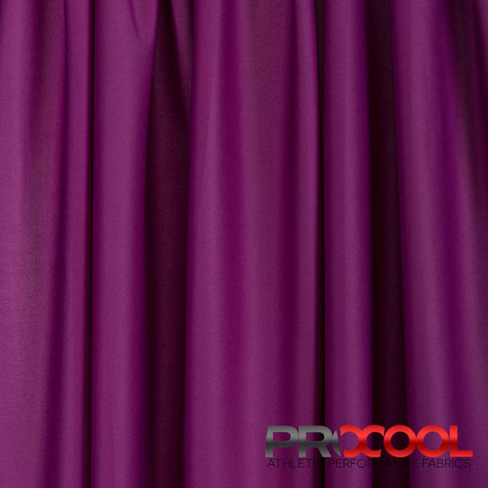 Introducing ProCool® Dri-QWick™ Sports Pique Mesh CoolMax Fabric (W-514) with Latex Free in Rich Orchid for exceptional benefits.