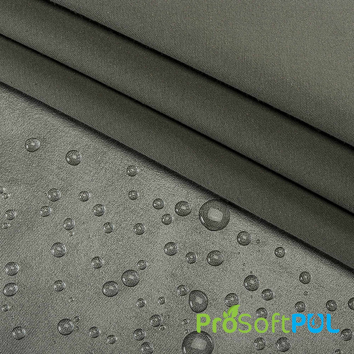ProSoft® Organic Cotton Twill Waterproof Eco-PUL™ Silver Fabric Deep Olive Used for Short liners