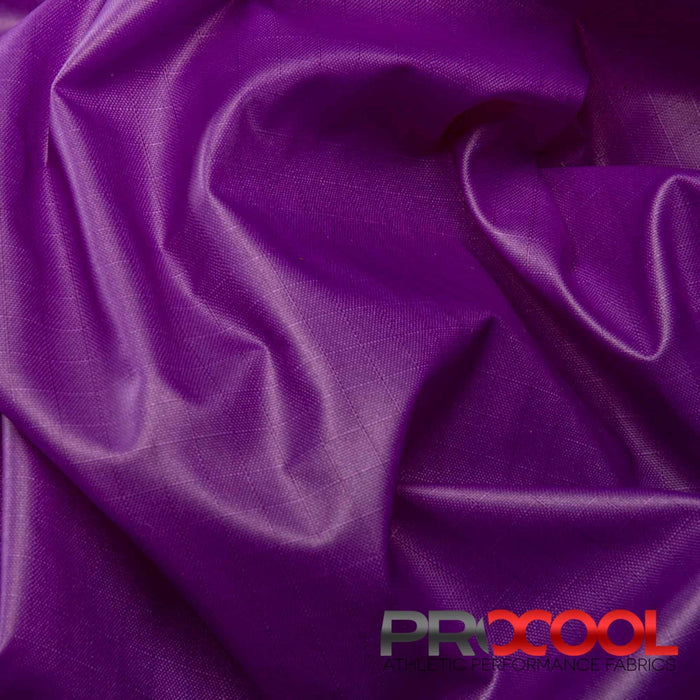 Nylon Ripstop Hydrophobic Fabric (W-325) in Grape with No Stretch. Perfect for high-performance applications. 