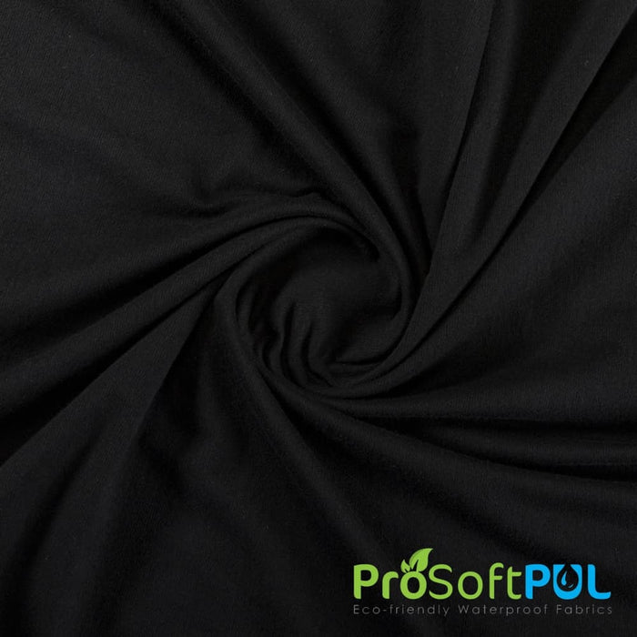 ProSoft FoodSAFE® Stretch-FIT Organic Cotton Jersey LITE Waterproof PUL Black Used for Blankets 
