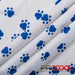Introducing ProCool® Performance Interlock Silver Print CoolMax Fabric (W-624) with HypoAllergenic in Puppy Paws for exceptional benefits.