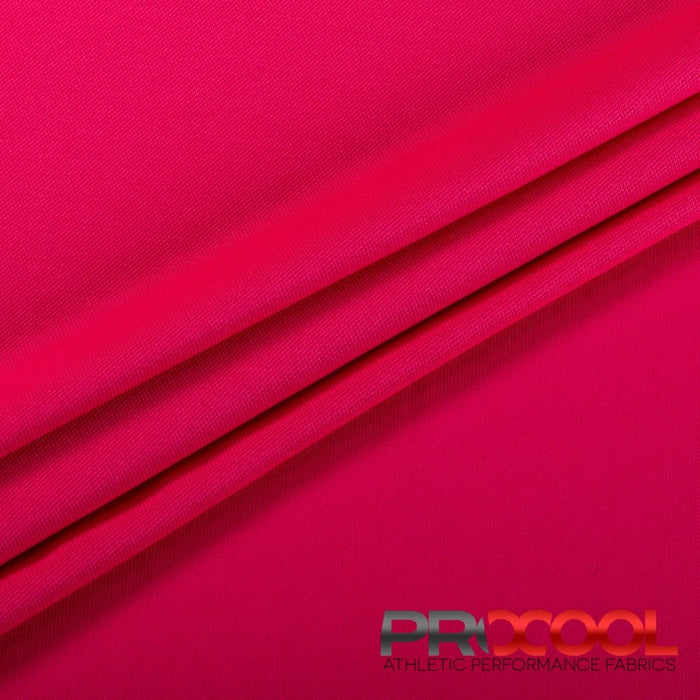 ProCool® Dri-QWick™ Sports Pique Mesh Silver CoolMax Fabric (W-529) with HypoAllergenic in Magenta. Durability meets design.