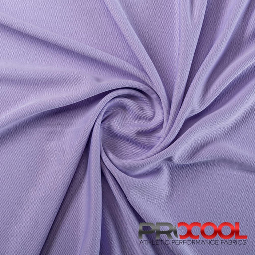 ProCool® Dri-QWick™ Sports Pique Mesh Silver CoolMax Fabric (W-529) in Light Lavender with Latex Free. Perfect for high-performance applications. 