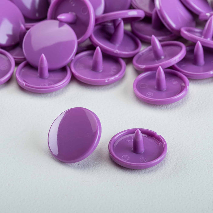 KAM Size 20 Snaps -100 piece Caps Violet Used For Cloth Daipers