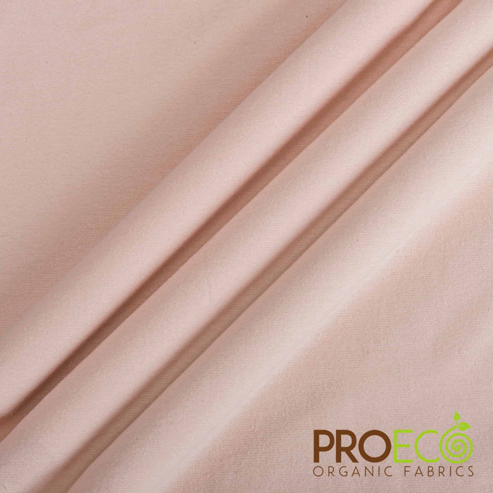 ProECO® Stretch-FIT Organic Cotton SHEER Jersey LITE Fabric Rose Smoke Used for Head Wraps