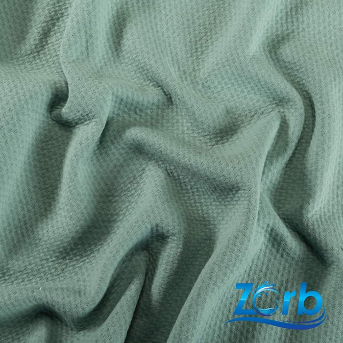 Zorb® 3D Organic Cotton Dimple Silver Fabric (W-230)-Wazoodle Fabrics-Wazoodle Fabrics
