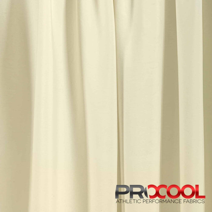 Craft exquisite pieces with ProCool® Nylon Sports Interlock CoolMax Fabric (W-667) in Natural White. Specially designed for Head Wraps. 