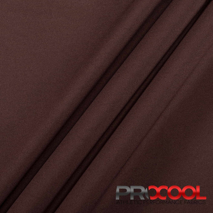 ProCool® Performance Interlock CoolMax Fabric (W-440-Yards) with Breathable in Chocolate. Durability meets design.