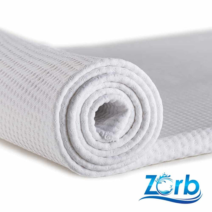 Zorb® Fabric: 3D Stay Dry Dimple Fabric (W-229) White Rolled