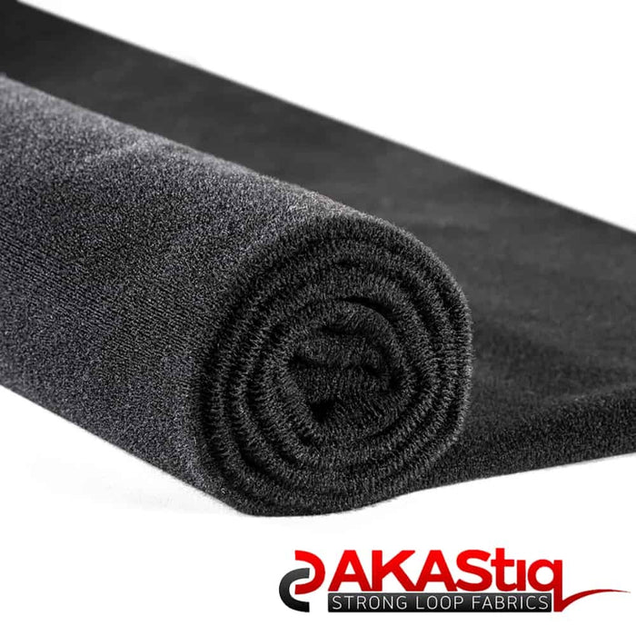 Craft exquisite pieces with AKAStiq® EZ Peel Loop Fabric (W-467) in Black. Specially designed for Dog Diapers. 