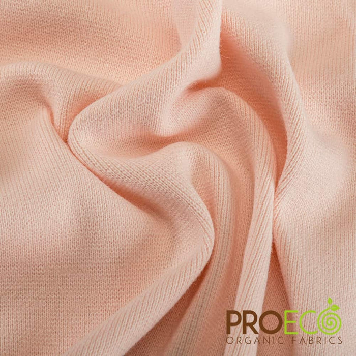 ProECO® Stretch-FIT Heavy Organic Cotton Rib Fabric Rose Smoke Used for Bathing Suits