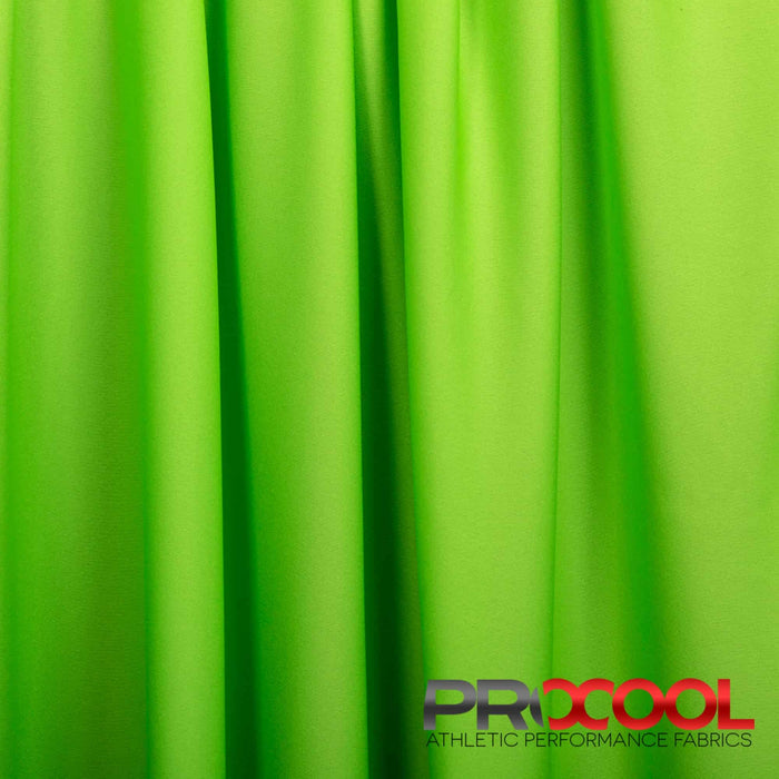Experience the Light-Medium Weight with ProCool® Performance Interlock Silver CoolMax Fabric (W-435-Rolls) in Spring Green. Performance-oriented.