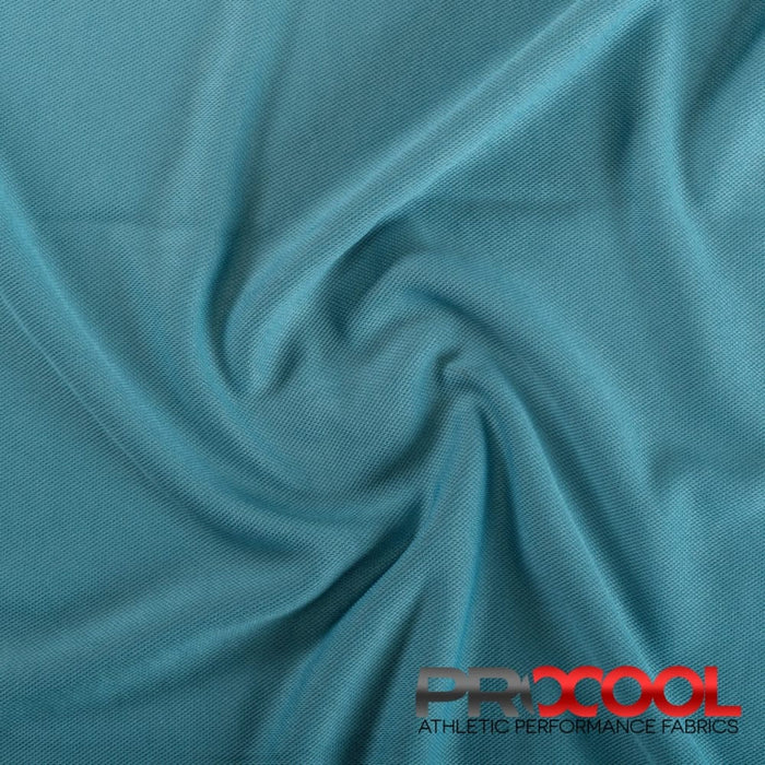 Experience the Medium-Heavy Weight with ProCool FoodSAFE® Medium Weight Pique Mesh CoolMax Fabric (W-336) in Denim Blue. Performance-oriented.