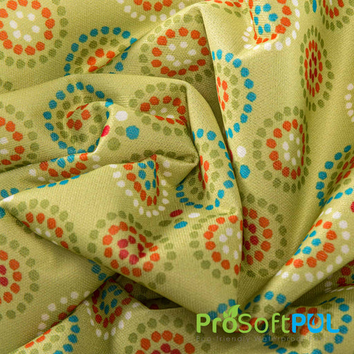 PUL Waterproof Fabric 1/2 Metre Nappies Sanitary Pads Yellow Grey