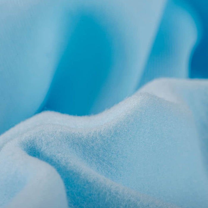ProCool® Dri-QWick™ Sports Fleece Silver CoolMax Fabric (W-211) in Light Blue, ideal for Sweaters. Durable and vibrant for crafting.