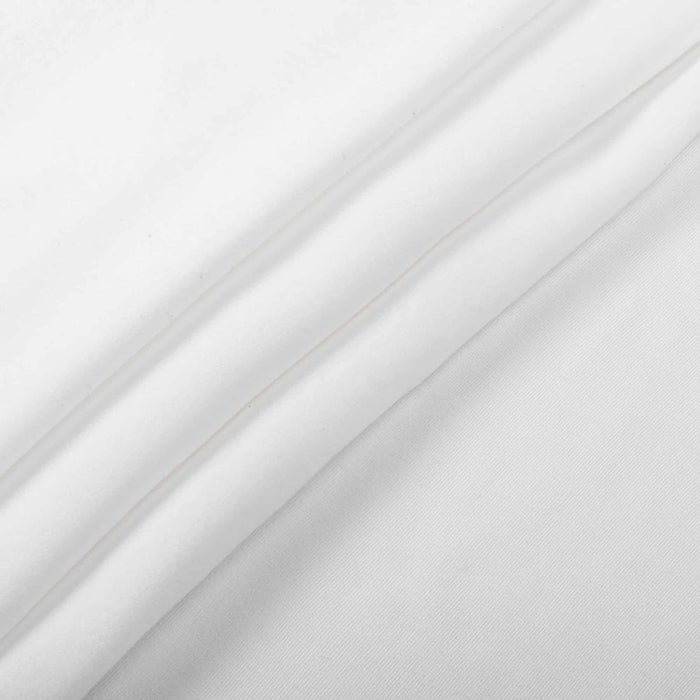 ProCool® Dri-QWick™ Sports Fleece Silver CoolMax Fabric (W-211) in White, ideal for Active Wear. Durable and vibrant for crafting.