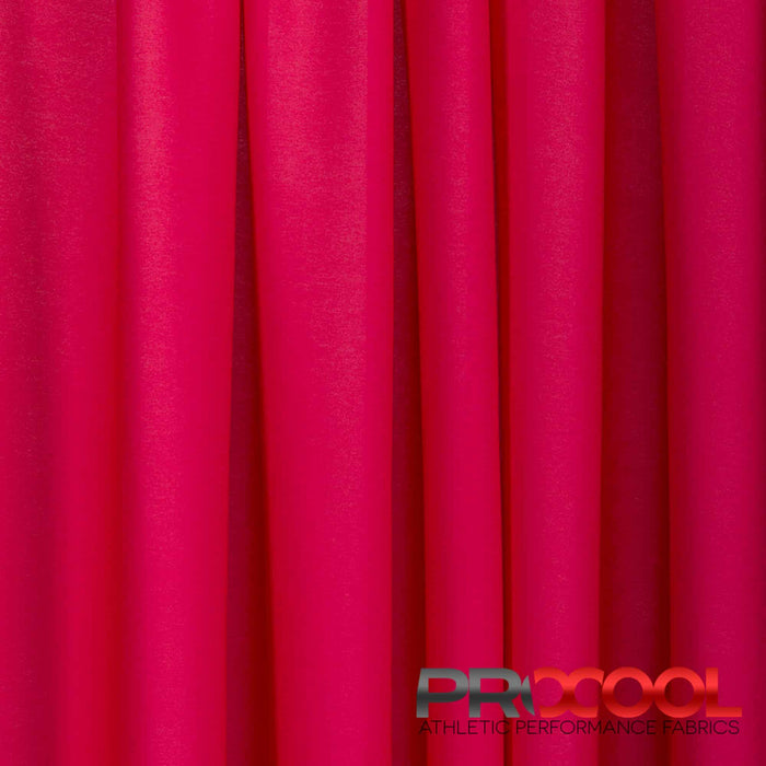 Introducing ProCool® Performance Interlock Silver CoolMax Fabric (W-435-Rolls) with Nanoparticle Free in Magenta for exceptional benefits.