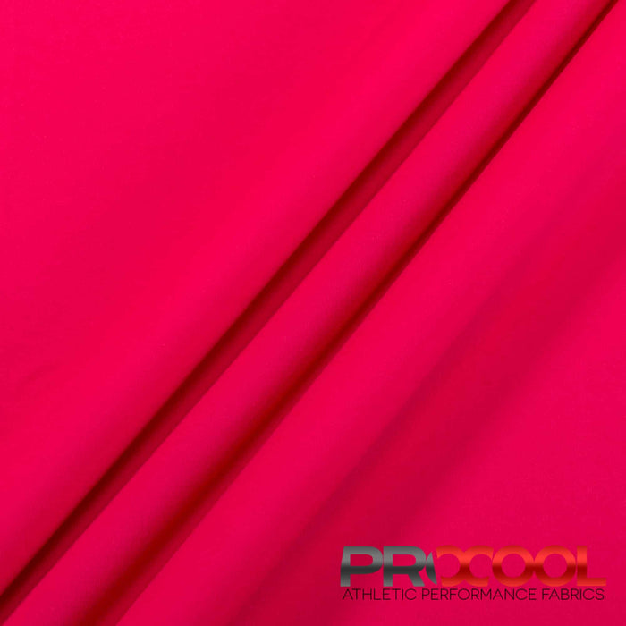 ProCool® Performance Interlock CoolMax Fabric (W-440-Yards) in Magenta, ideal for Face Masks. Durable and vibrant for crafting.